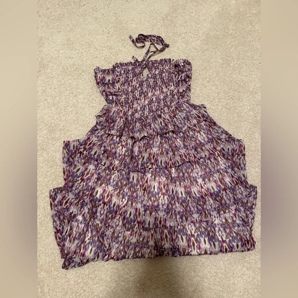 Shop Neighbor by in the beginning Purple Tiered Maxi Dress - Picture 4 of 4